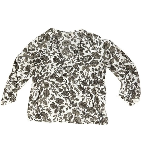 (5 for $25) Lucky Brand Floral Peasant Blouse size small - Picture 5 of 6
